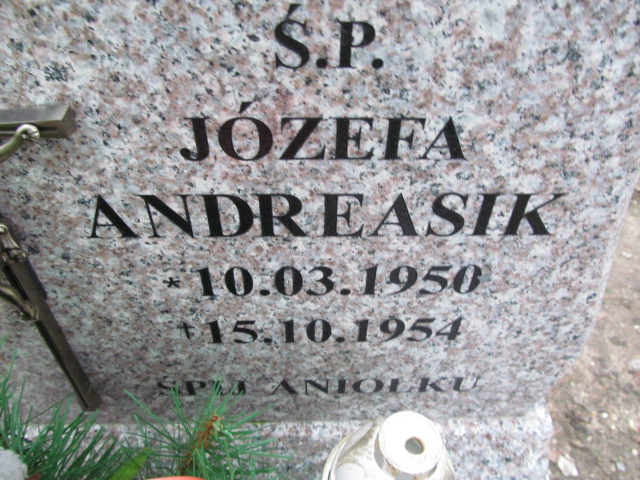 Józefa Andreasik 1950 Oleśnica - Grobonet - Wyszukiwarka osób pochowanych