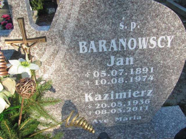 Kazimierz Baranowski 1936 Oleśnica - Grobonet - Wyszukiwarka osób pochowanych