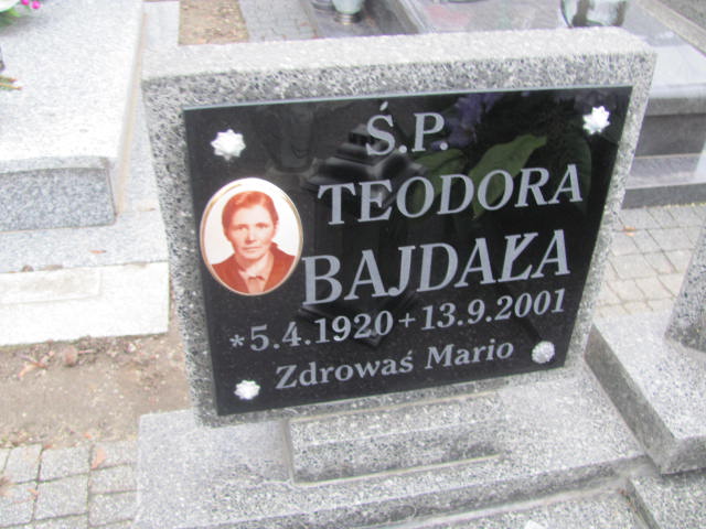 Teodora Bajdała 1920 Oleśnica - Grobonet - Wyszukiwarka osób pochowanych