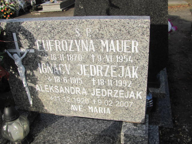 Eufrozyna Mauer 1870 Oleśnica - Grobonet - Wyszukiwarka osób pochowanych