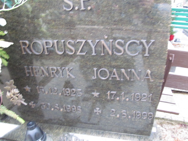Henryk Ropuszyński 1923 Oleśnica - Grobonet - Wyszukiwarka osób pochowanych