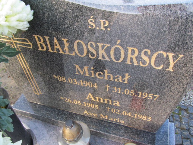 Anna Białoskórska 1905 Oleśnica - Grobonet - Wyszukiwarka osób pochowanych