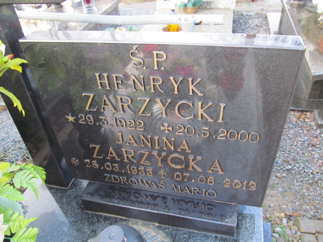 Henryk Zarzycki 1922 Oleśnica - Grobonet - Wyszukiwarka osób pochowanych