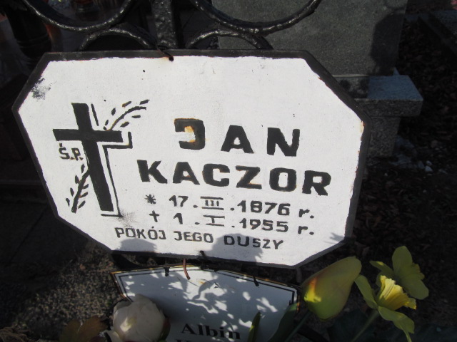 Jan Kaczor 1876 Oleśnica - Grobonet - Wyszukiwarka osób pochowanych