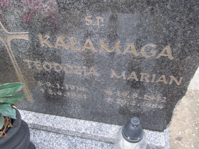 Teodozja Kałamaga 1914 Oleśnica - Grobonet - Wyszukiwarka osób pochowanych