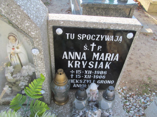 Maria Krysiak 1986 Oleśnica - Grobonet - Wyszukiwarka osób pochowanych