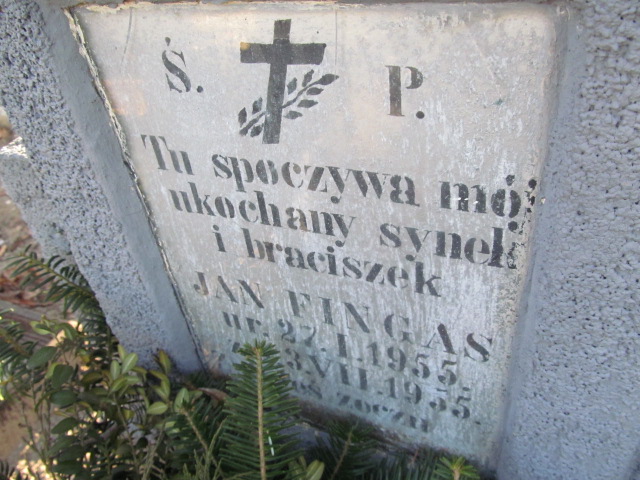 Jan Fingas 1955 Oleśnica - Grobonet - Wyszukiwarka osób pochowanych