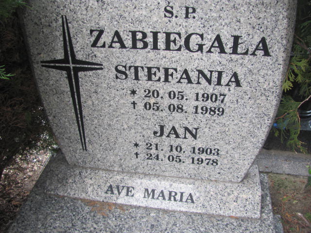 Stefania Zabiegała 1907 Oleśnica - Grobonet - Wyszukiwarka osób pochowanych