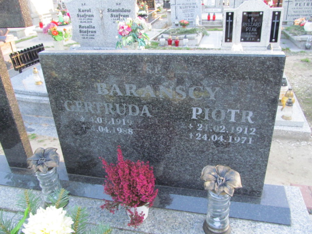 Gertruda Barańska 1919 Oleśnica - Grobonet - Wyszukiwarka osób pochowanych