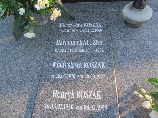 Mieczysław Roszak 1894 Oleśnica - Grobonet - Wyszukiwarka osób pochowanych