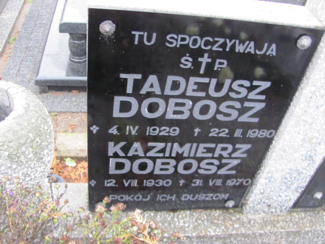 Tadeusz Dobosz 1929 Oleśnica - Grobonet - Wyszukiwarka osób pochowanych