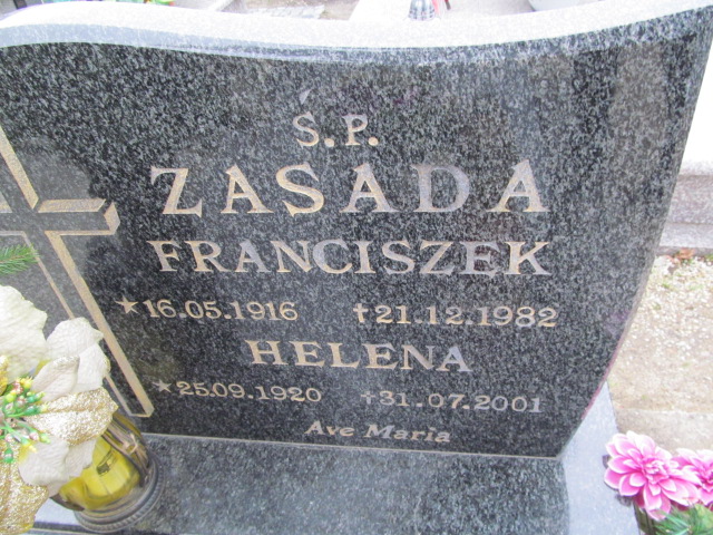 Franciszek Zasada 1916 Oleśnica - Grobonet - Wyszukiwarka osób pochowanych