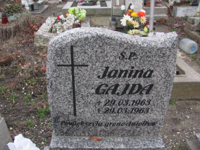 Janina Gajda 1963 Oleśnica - Grobonet - Wyszukiwarka osób pochowanych