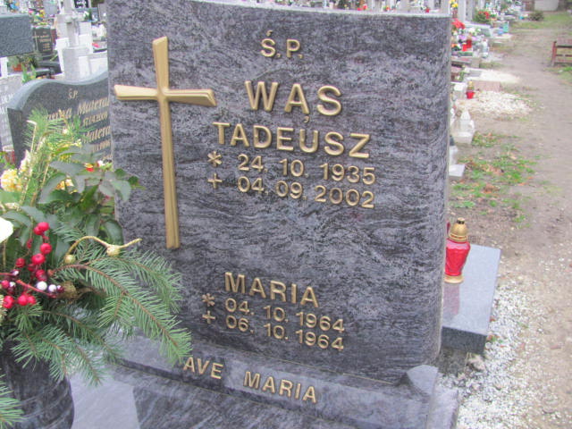 Grób Maria Wąs