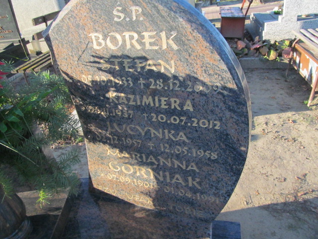 Lucyna Borek 1957 Oleśnica - Grobonet - Wyszukiwarka osób pochowanych