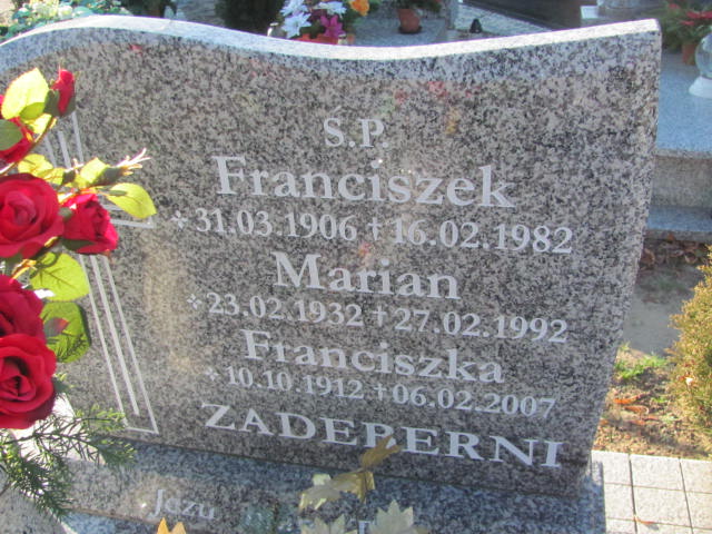 Franciszka Zadeberna 1912 Oleśnica - Grobonet - Wyszukiwarka osób pochowanych