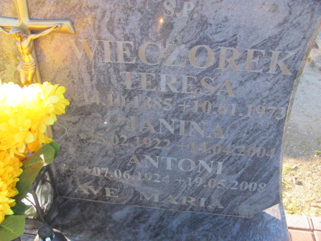 Antoni Wieczorek 1924 Oleśnica - Grobonet - Wyszukiwarka osób pochowanych