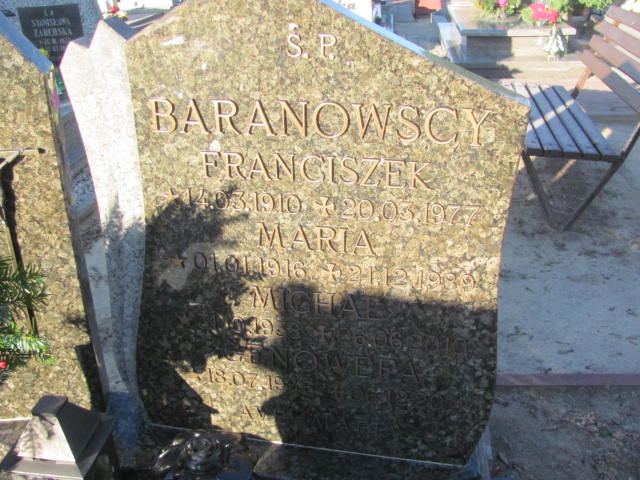 Maria Baranowska 1916 Oleśnica - Grobonet - Wyszukiwarka osób pochowanych