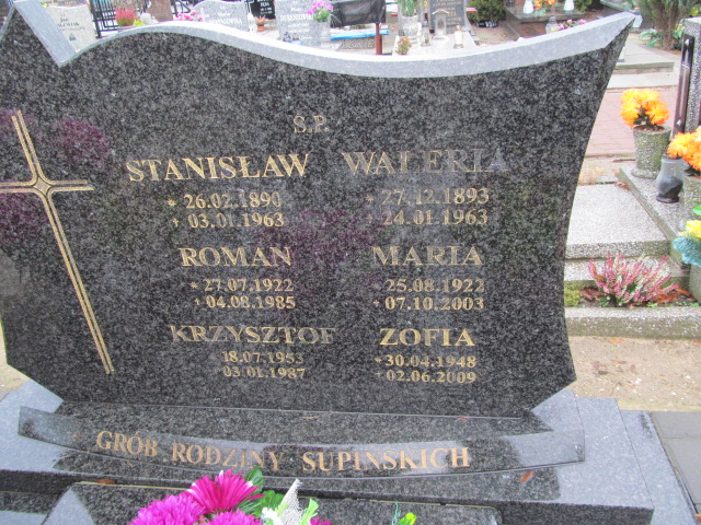 Tadeusz Supiński 1950 Oleśnica - Grobonet - Wyszukiwarka osób pochowanych