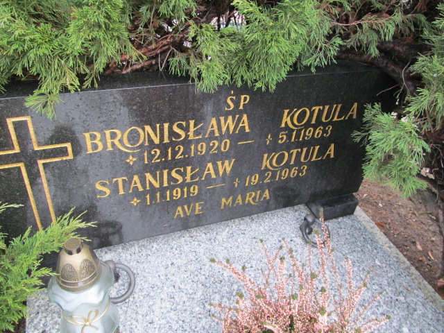 Bronisława Kotula 1920 Oleśnica - Grobonet - Wyszukiwarka osób pochowanych