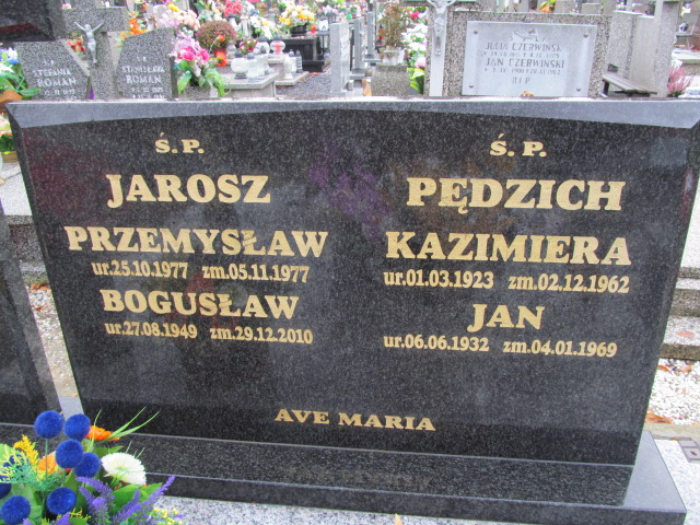 Jan Pędzich 1932 Oleśnica - Grobonet - Wyszukiwarka osób pochowanych