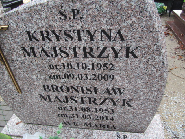 Bronisław Majstrzyk 1953 Oleśnica - Grobonet - Wyszukiwarka osób pochowanych