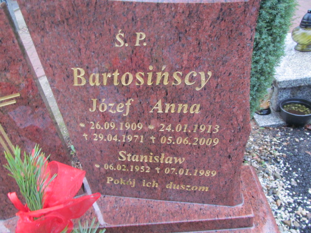 Stanisław Bartosiński 1952 Oleśnica - Grobonet - Wyszukiwarka osób pochowanych