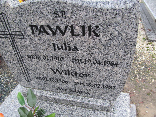 Julia Pawlik 1910 Oleśnica - Grobonet - Wyszukiwarka osób pochowanych