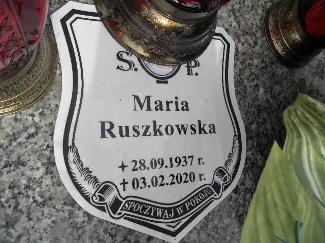 Grób Maria Ruszkowska