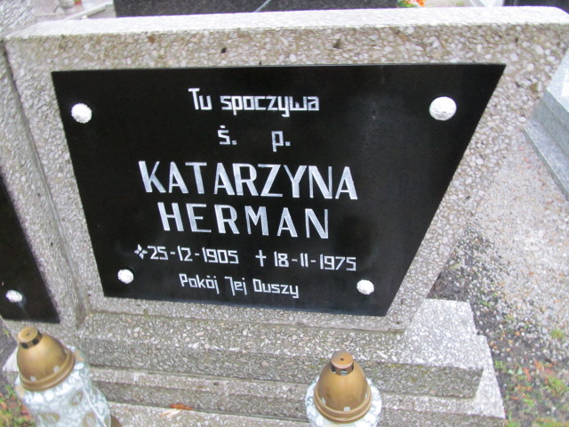 Katarzyna Herman 1905 Oleśnica - Grobonet - Wyszukiwarka osób pochowanych