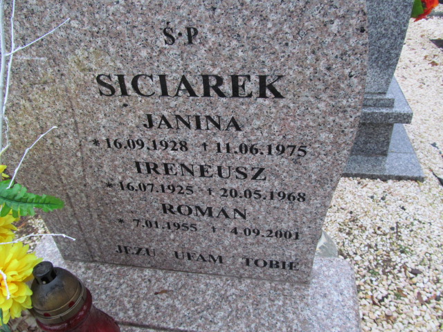 Roman Siciarek 1955 Oleśnica - Grobonet - Wyszukiwarka osób pochowanych