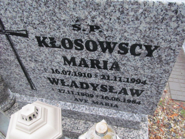 Maria Kłosowska 1910 Oleśnica - Grobonet - Wyszukiwarka osób pochowanych