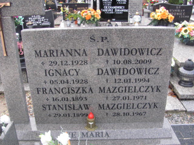 Ignacy Dawidowicz 1928 Oleśnica - Grobonet - Wyszukiwarka osób pochowanych