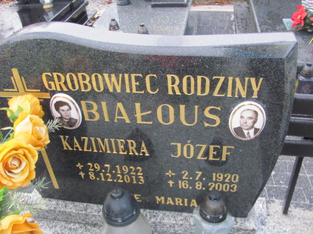 Józef Białous 1920 Oleśnica - Grobonet - Wyszukiwarka osób pochowanych