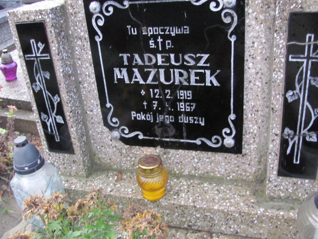 Tadeusz Mazurek 1919 Oleśnica - Grobonet - Wyszukiwarka osób pochowanych
