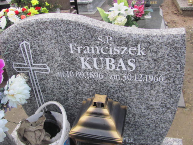 Franciszek Kubas 1896 Oleśnica - Grobonet - Wyszukiwarka osób pochowanych