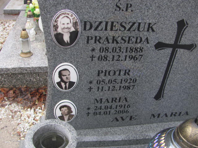 Maria Dzieszuk 1916 Oleśnica - Grobonet - Wyszukiwarka osób pochowanych