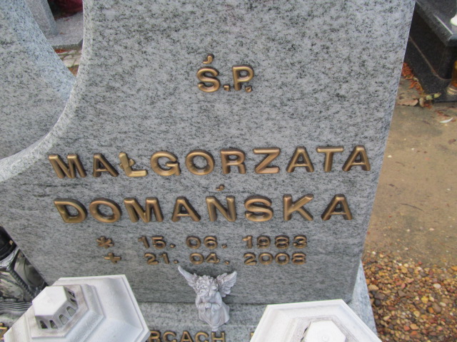 Małgorzata Domańska 1983 Oleśnica - Grobonet - Wyszukiwarka osób pochowanych