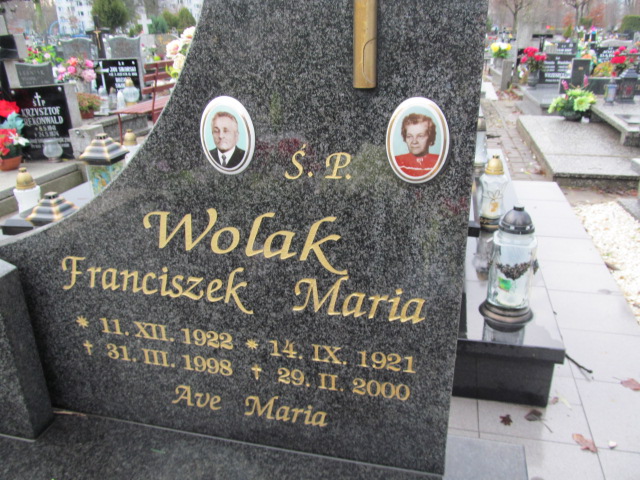 Maria Wolak 1921 Oleśnica - Grobonet - Wyszukiwarka osób pochowanych