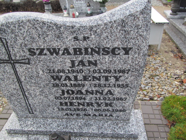 Walenty Szwabiński 1889 Oleśnica - Grobonet - Wyszukiwarka osób pochowanych