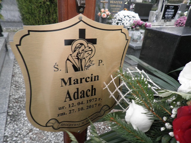Marcin Adach 1972 Oleśnica - Grobonet - Wyszukiwarka osób pochowanych