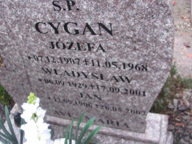 Władysław Cygan 1929 Oleśnica - Grobonet - Wyszukiwarka osób pochowanych