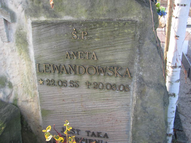 Aneta Lewandowska 1953 Oleśnica - Grobonet - Wyszukiwarka osób pochowanych