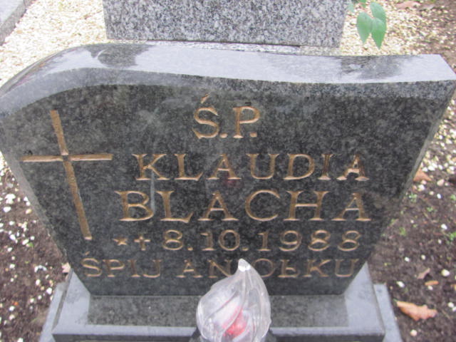 Klaudia Blacha 1988 Oleśnica - Grobonet - Wyszukiwarka osób pochowanych