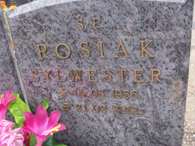 Sylwester Rosiak 1956 Oleśnica - Grobonet - Wyszukiwarka osób pochowanych
