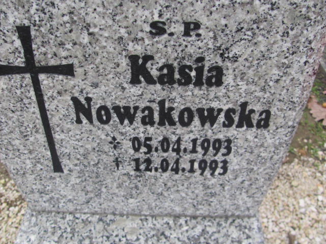 Katarzyna Nowakowska 1993 Oleśnica - Grobonet - Wyszukiwarka osób pochowanych