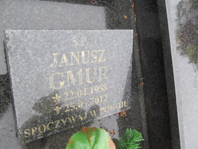 Jan Gmur 1933 Oleśnica - Grobonet - Wyszukiwarka osób pochowanych