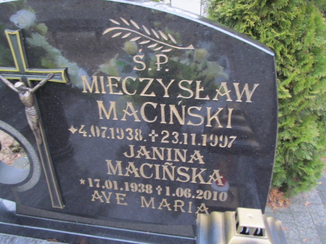 Mieczysław Maciński 1938 Oleśnica - Grobonet - Wyszukiwarka osób pochowanych