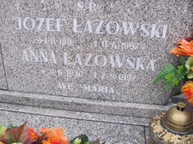 Józef Łazowski 1916 Oleśnica - Grobonet - Wyszukiwarka osób pochowanych