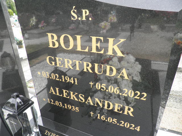 Grób Gertruda Bolek